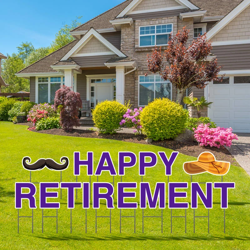 Happy Retirement Yard Letters 1