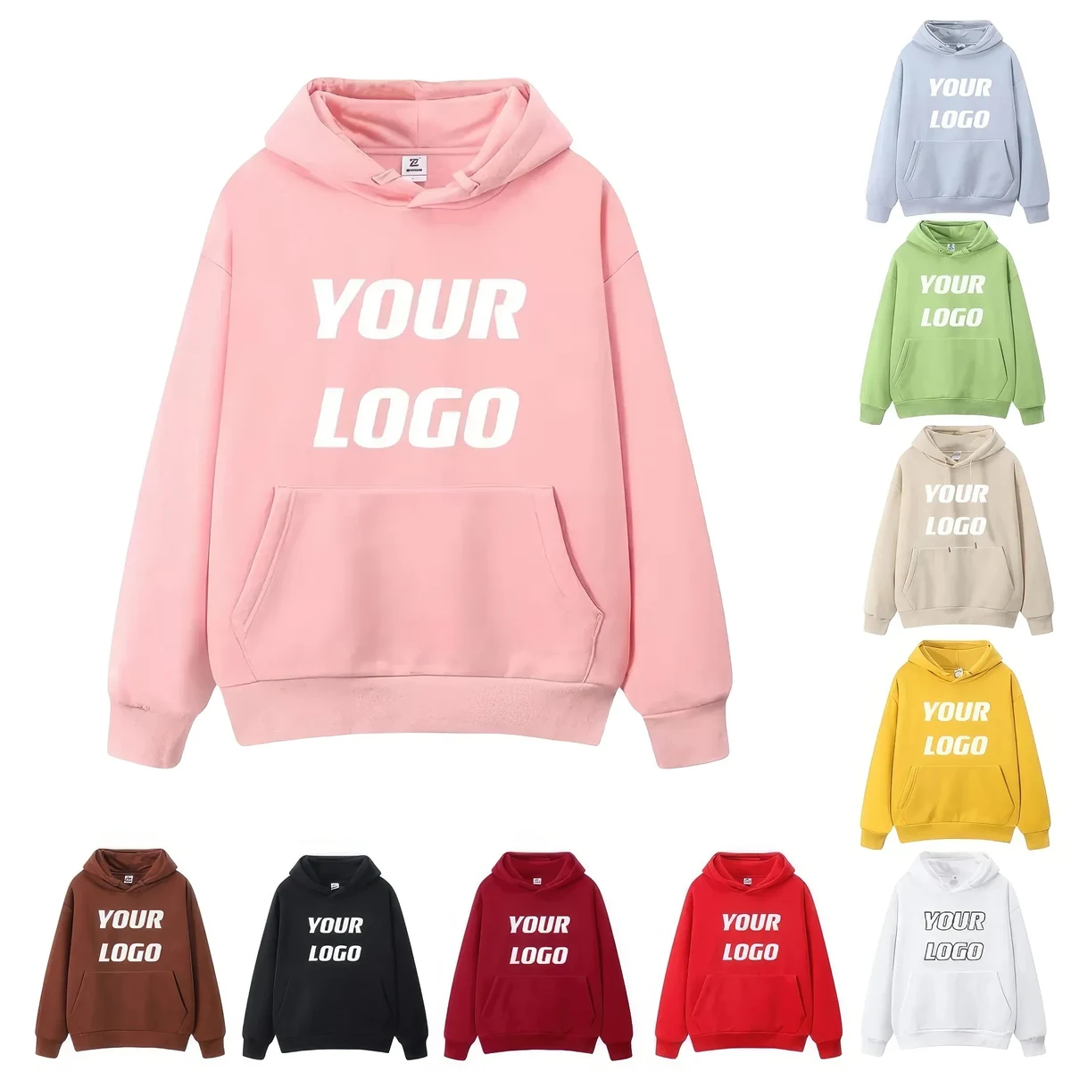Custom Casual Pullover Hoodie Sweatshirt Tops, custom hoodie or sweatshirt with logo imprint 1