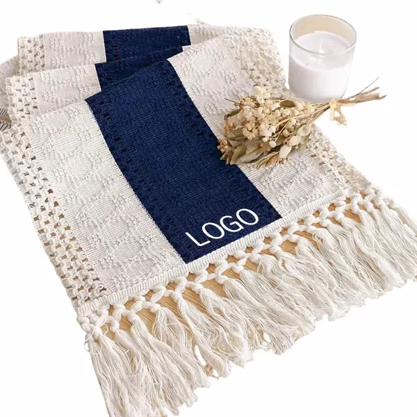 Decorative Tassel Table Ornament and Festive Flag