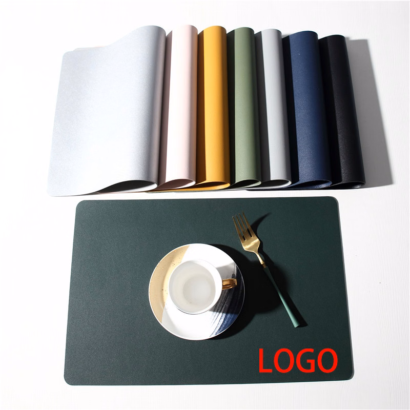Waterproof Oil-proof Leather Sector Placemat