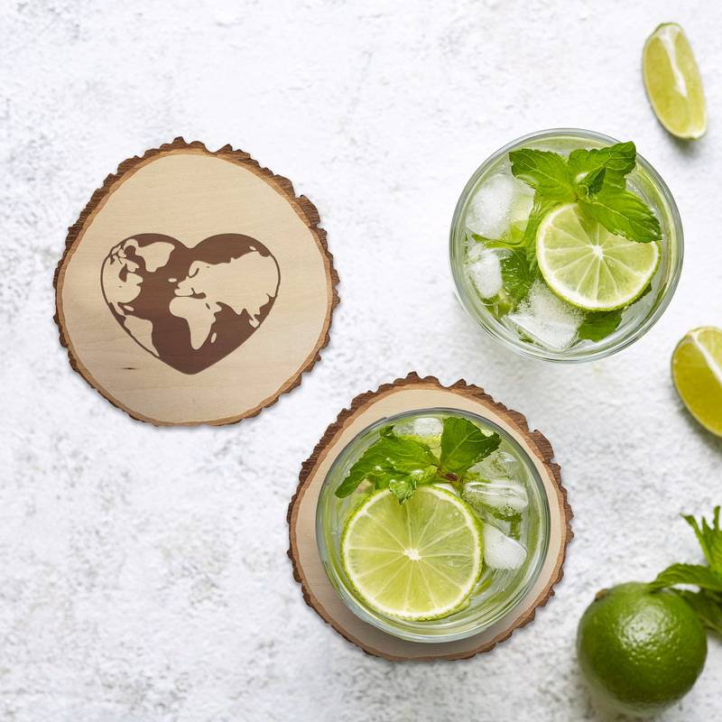 Wood Coasters: Tree Slice
