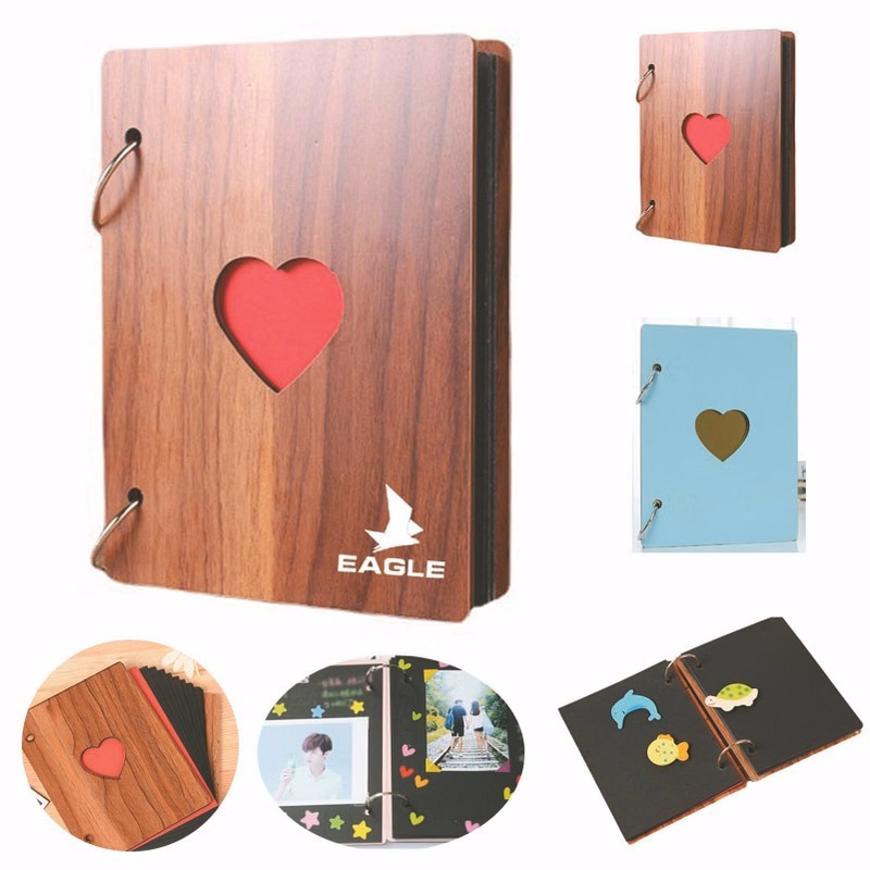 6x4" Wooden Scrapbook Album