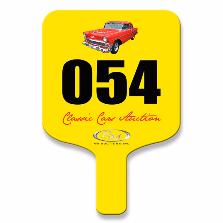 8" Square Auction Paddle