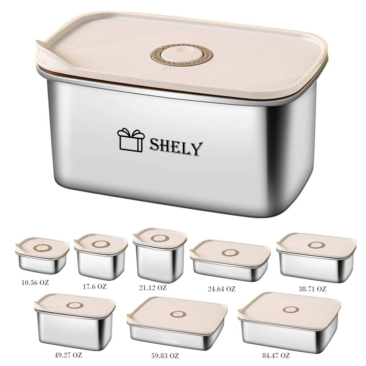 Large Stainless Steel Bento Box 1