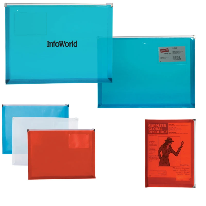 PP Zip Closure Envelope with Business Card Slot 1