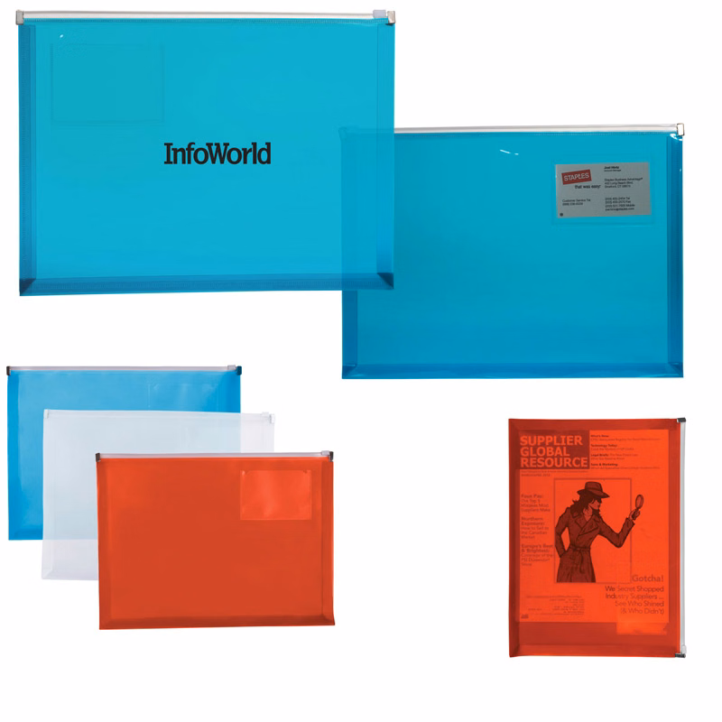 PP Zip Closure Envelope with Business Card Slot