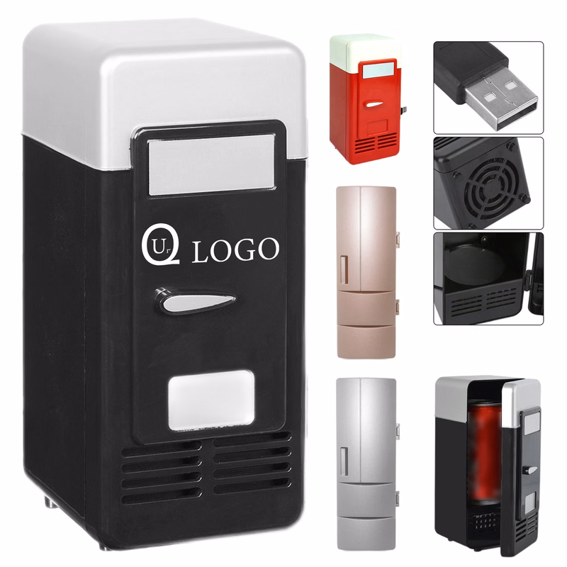 Mini Fridge With Built-In Led Light
