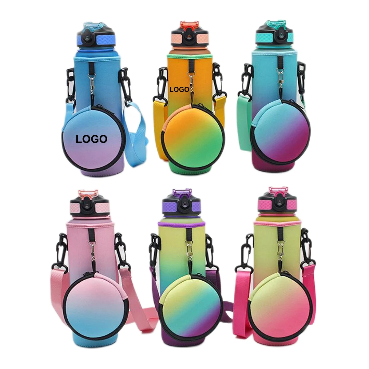 1L Water Bottle Carrier Holder with Pouch (direct import) 1