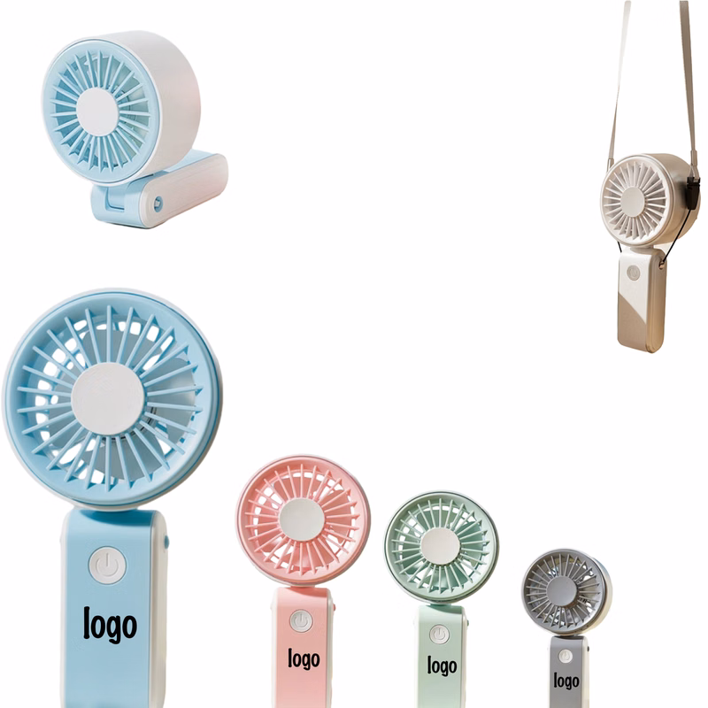 Neckband Foldable Portable USB Rechargeable Handheld Mini Fan