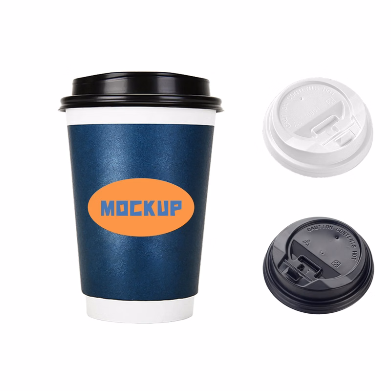MOQ500 12 oz Coffee Cups with Lids