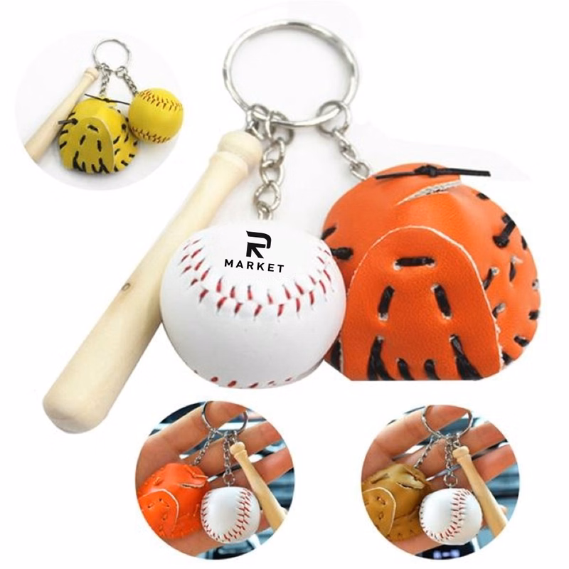 Art Creativity Baseball Keychain Bag Pendant synonymous with passion