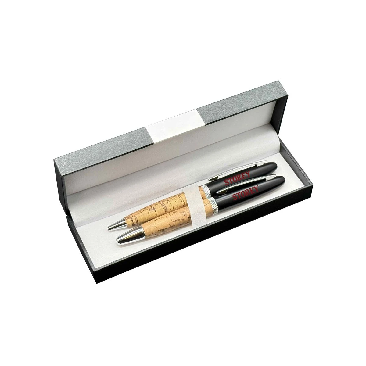 Deluxe Double Pen Set with Cork Pens 1