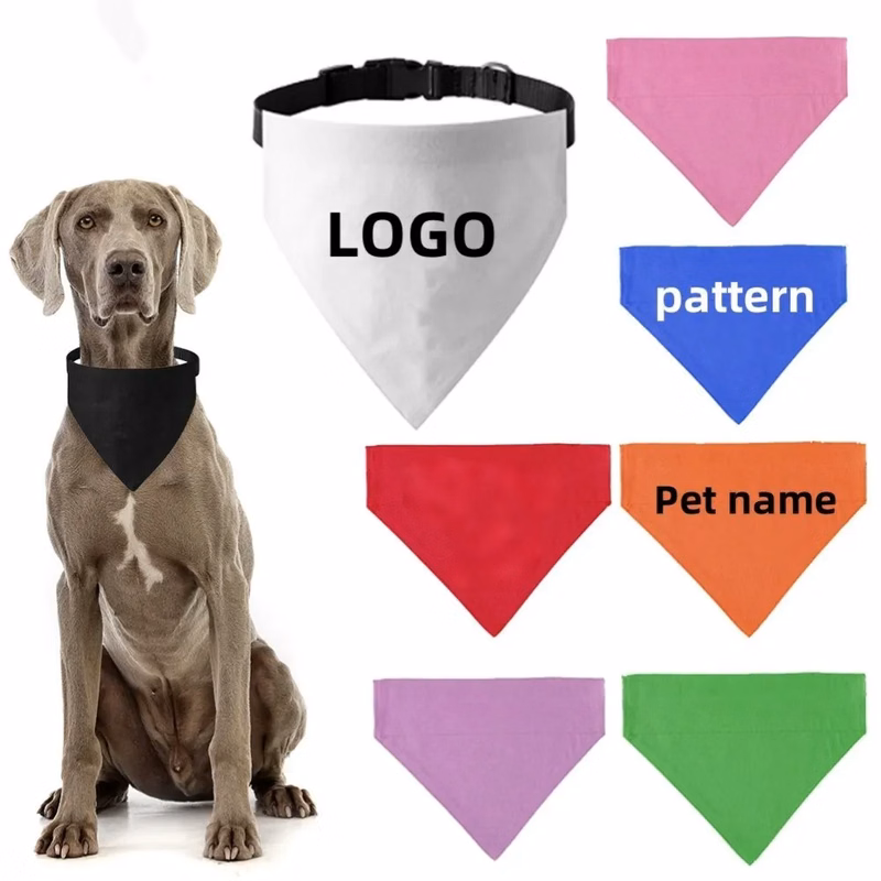 Pets Triangle Bandana Scarf Collar Buckle