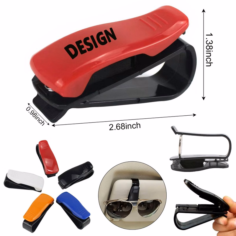 MOQ50 Eyeglass Hanger Clip For Car Sun Visor