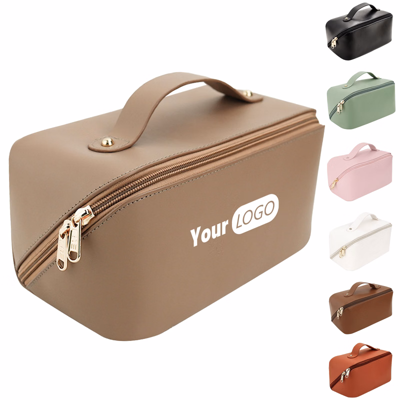 Polyurethane Elegant And Functional Travel Cosmetic Bag