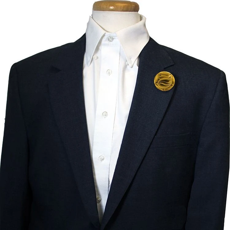 Gold Floral Lapel Pin 1