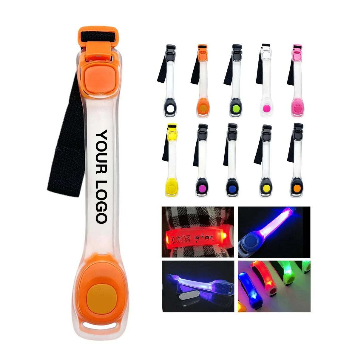 Bright LED Wristband for Walking and Exercise Safety 1