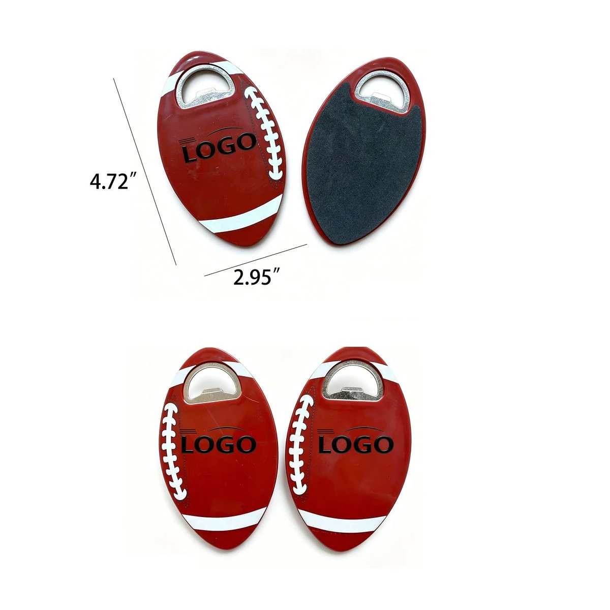 Promotional Baseball Style Metal Bottle Opener 1
