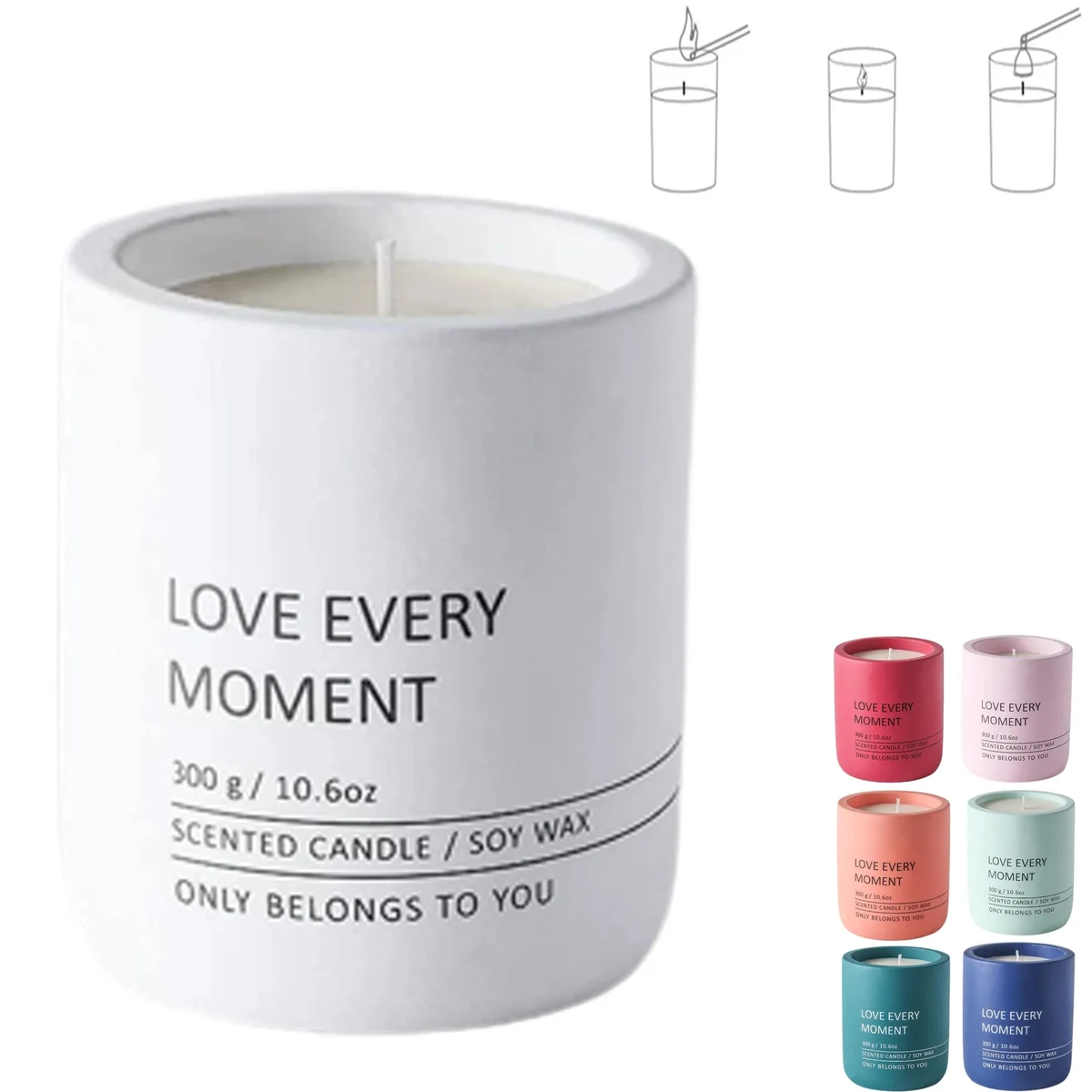 Two Styles Scented Candle In Ceramic Cup 1