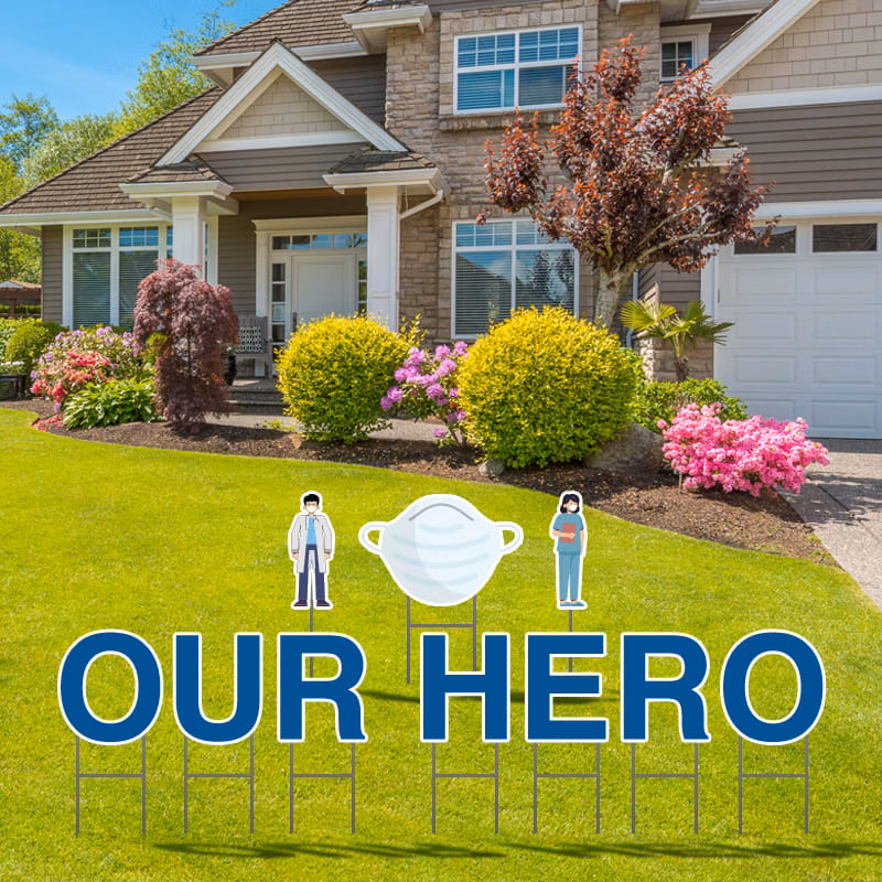Our Hero Yard Letters