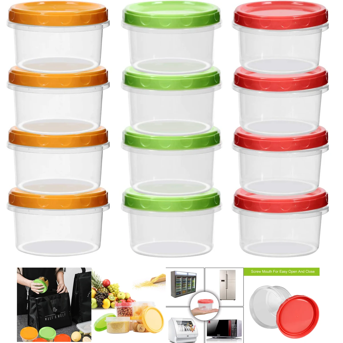 8oz 250ml Reuseable Small Plastic Freezer 1