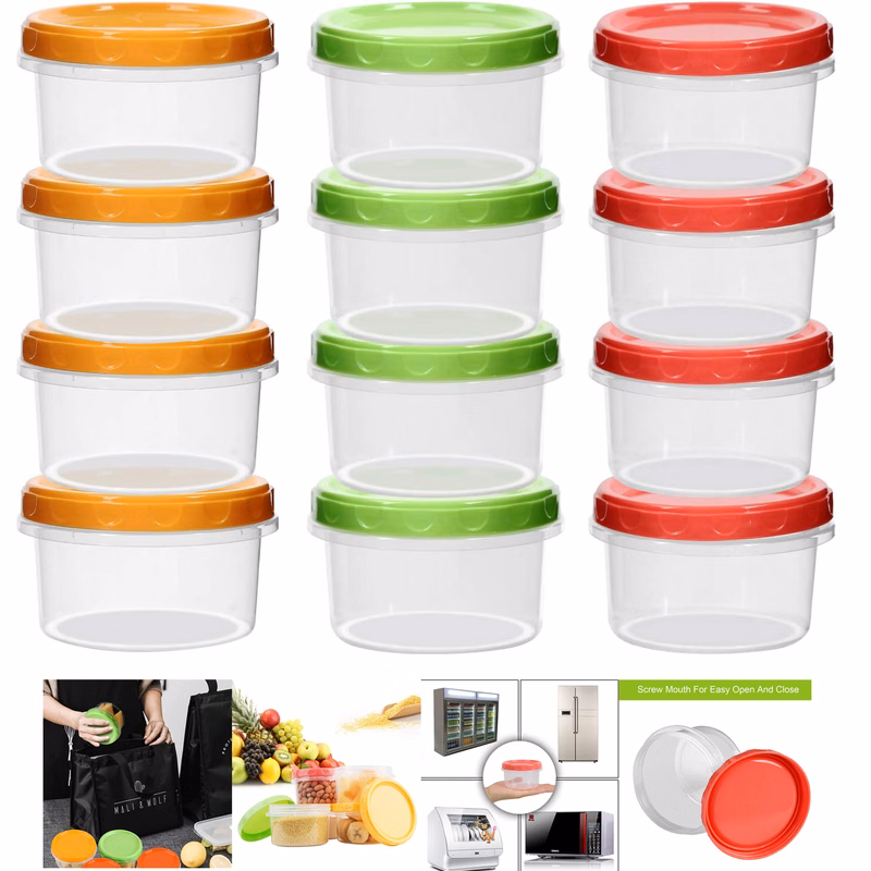 8oz 250ml Reuseable Small Plastic Freezer