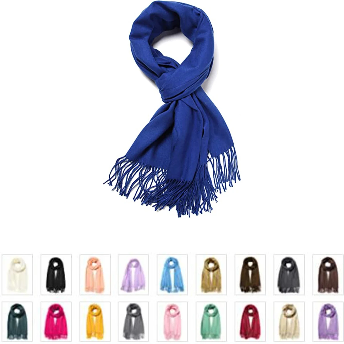 Acrylic Soft Solid Scarf Shawl Wrap Stole MOQ100 1