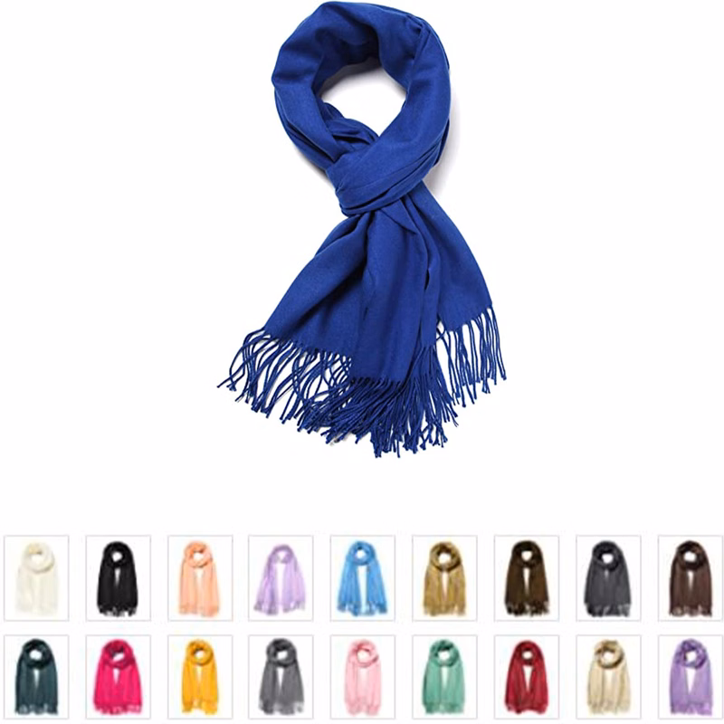 Acrylic Soft Solid Scarf Shawl Wrap Stole MOQ100