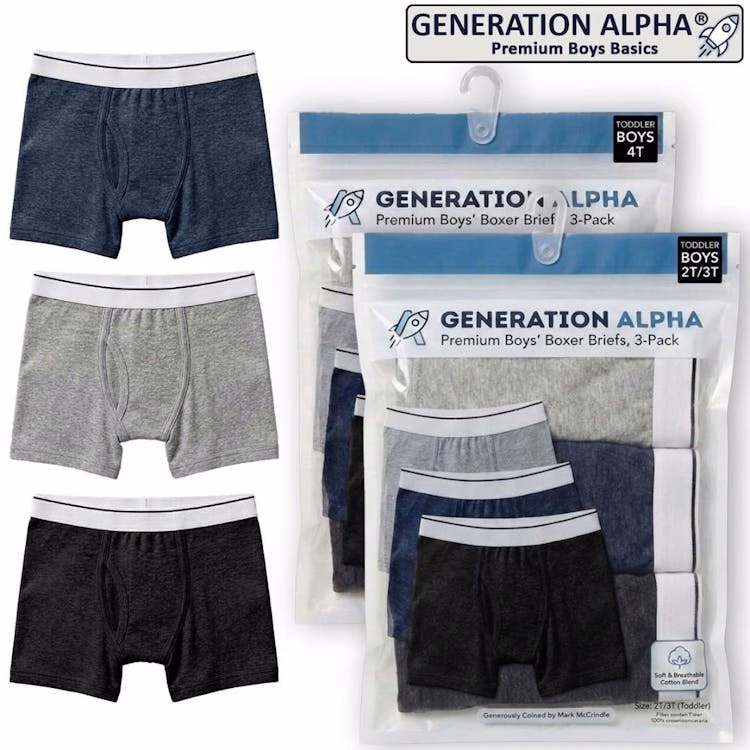Toddler Boys' Boxer Briefs - Size 2T-4T 3-Pack