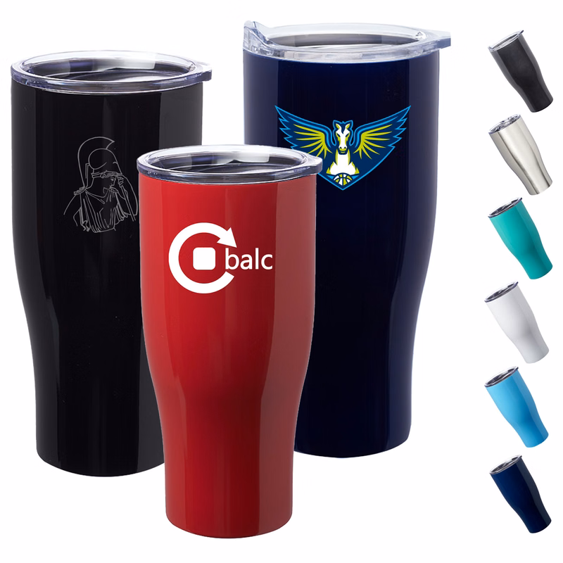27 Oz Stainless Steel Travel Tumbler w/Slide Lock & BPA free
