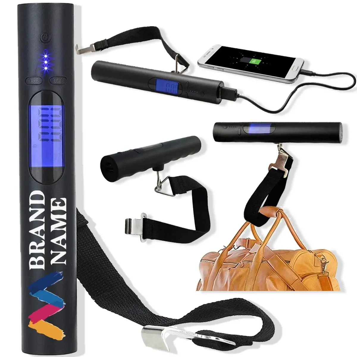 2 In 1 Portable Digital Travel Luggage Scale With Power Bank 1