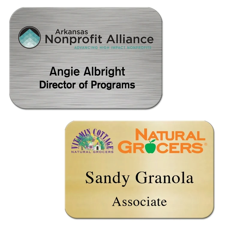 2"x3" Chaos full color UV Printed name badge 1