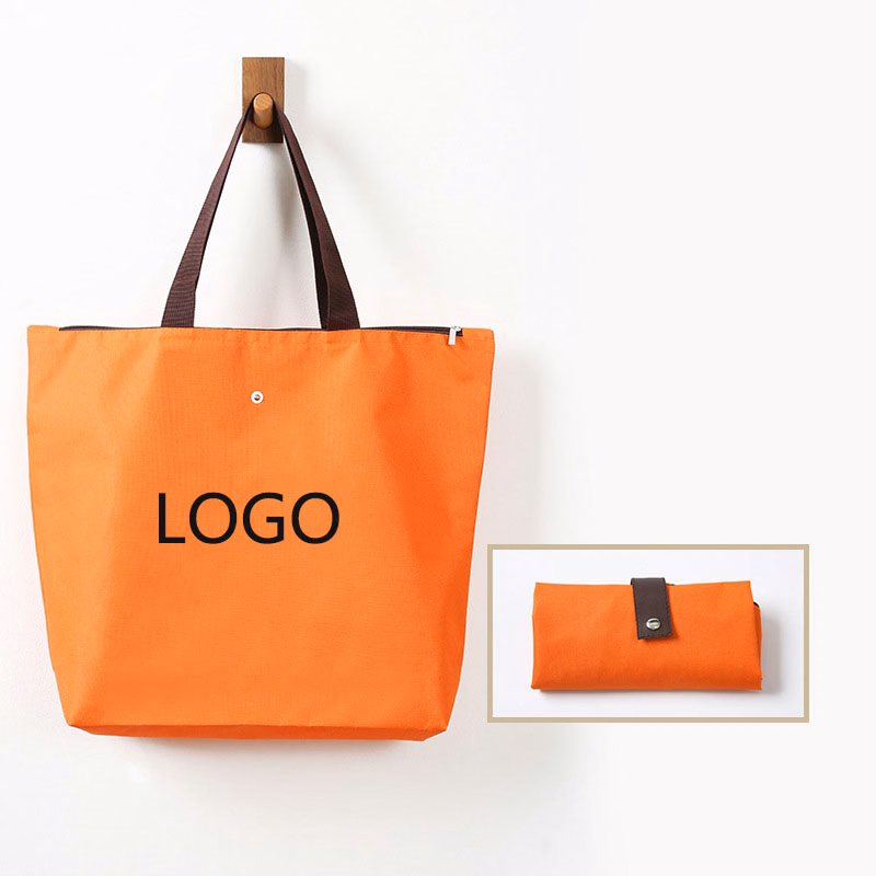 Large Capacity Waterproof Folding Oxford Cloth Shopping Bag / Handles