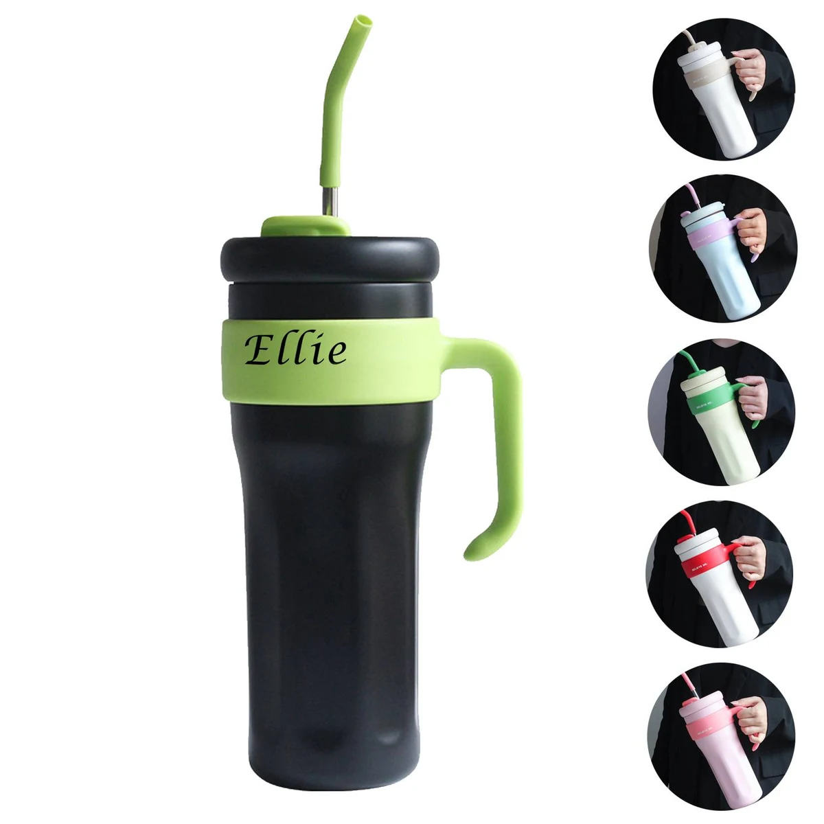 44 OZ Large Capacity Insulated Straw Water Bottle 1