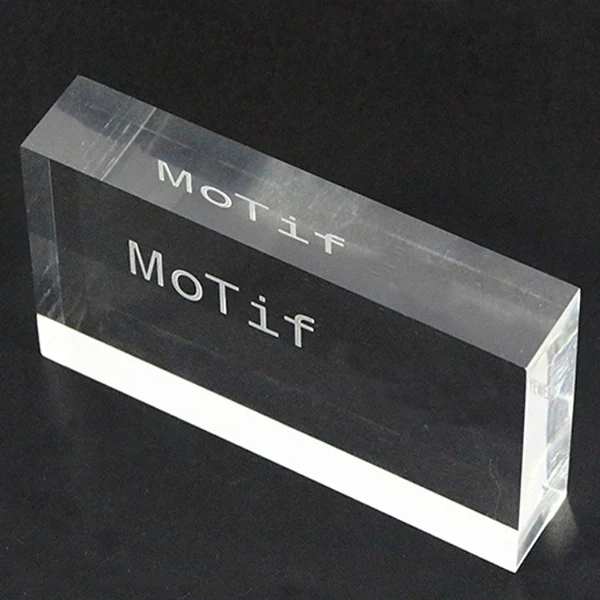 Promotional Rectangular Crystal Paperweight 1