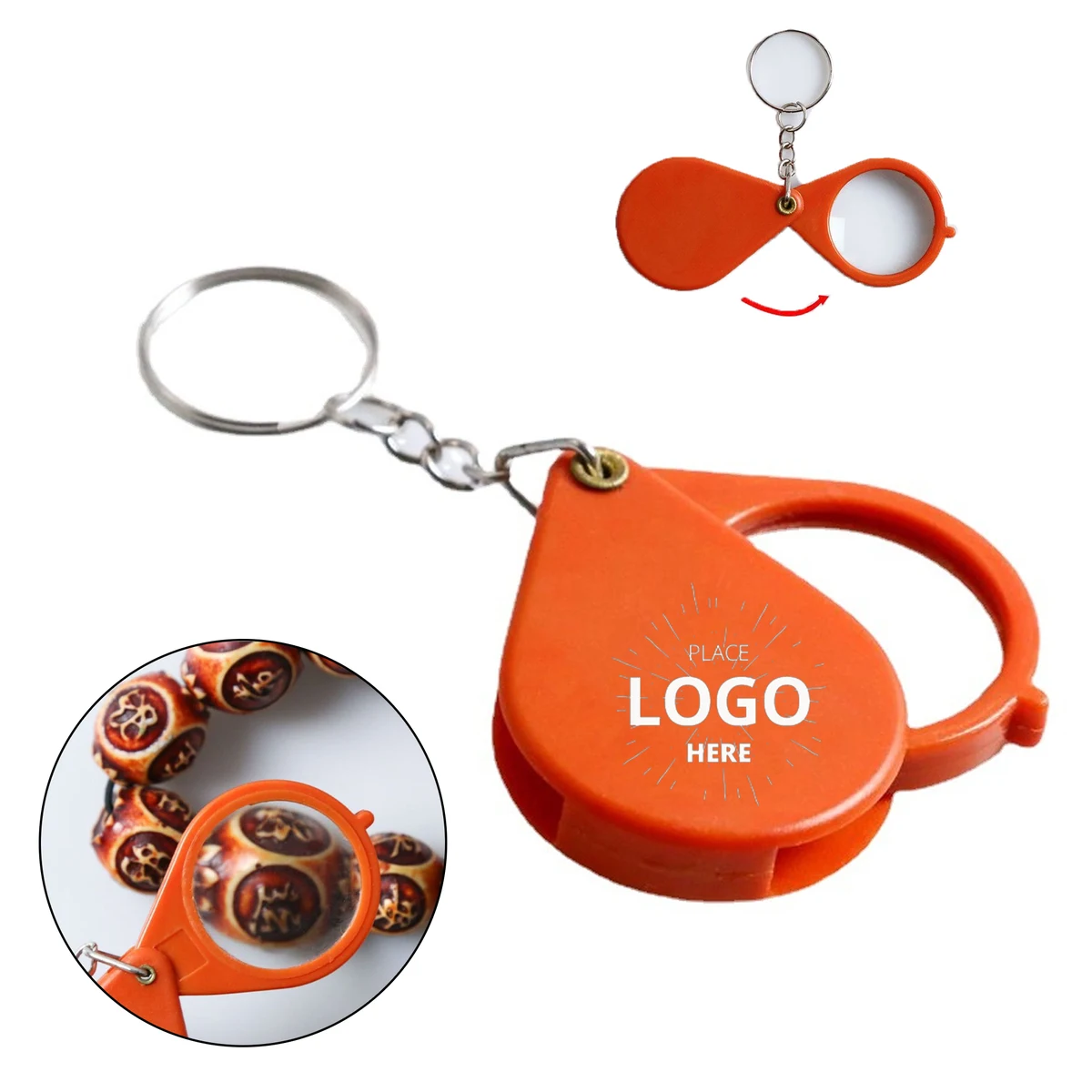 Foldable Mini Magnifier Keychain 1