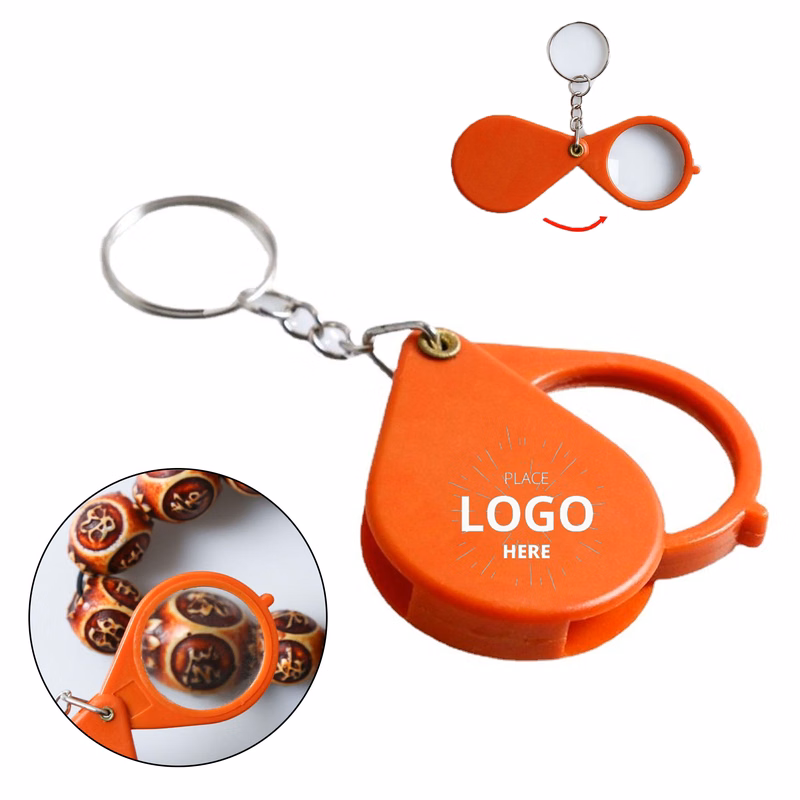Foldable Mini Magnifier Keychain