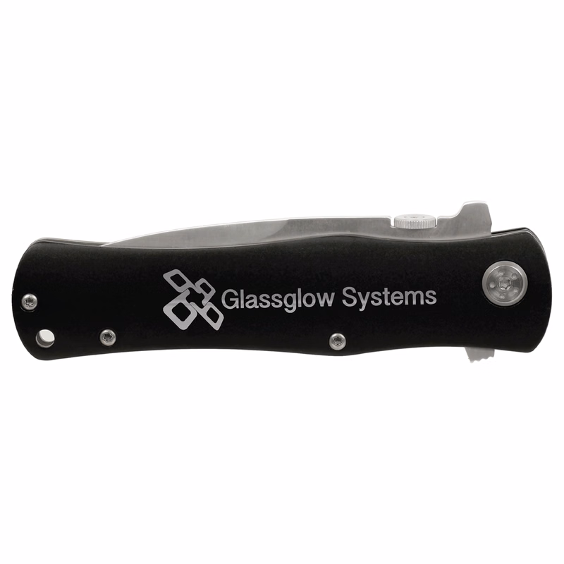4" Black Anodized Aluminum Handle Knife