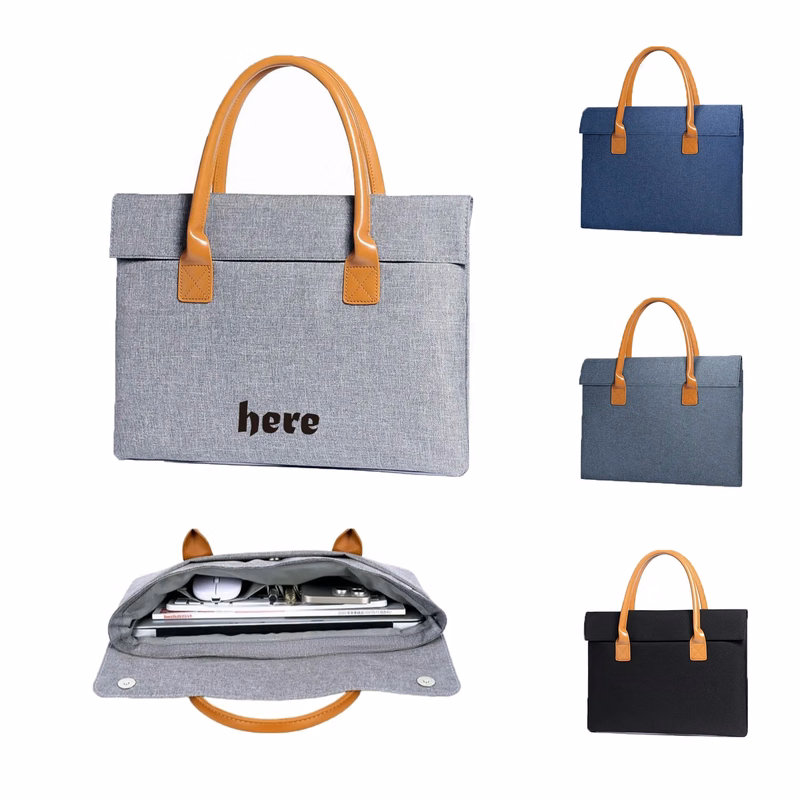 Durable Premium Oxford Multi-Compartment Laptop Case Briefca