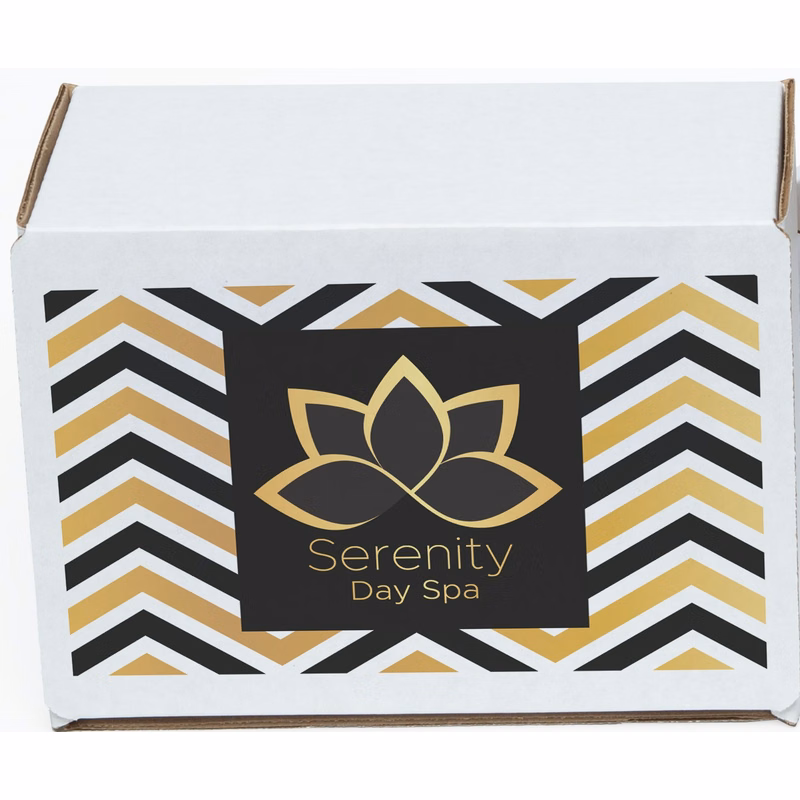 Full Color White Display Mailer Box w/Outside Imprint (8" x 6" x 4")