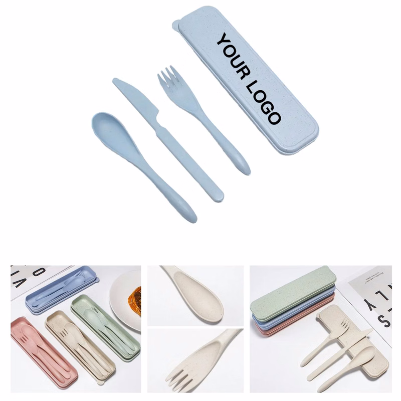 Lightweight Wheat Straw Cutlery 8 Inch for Travel