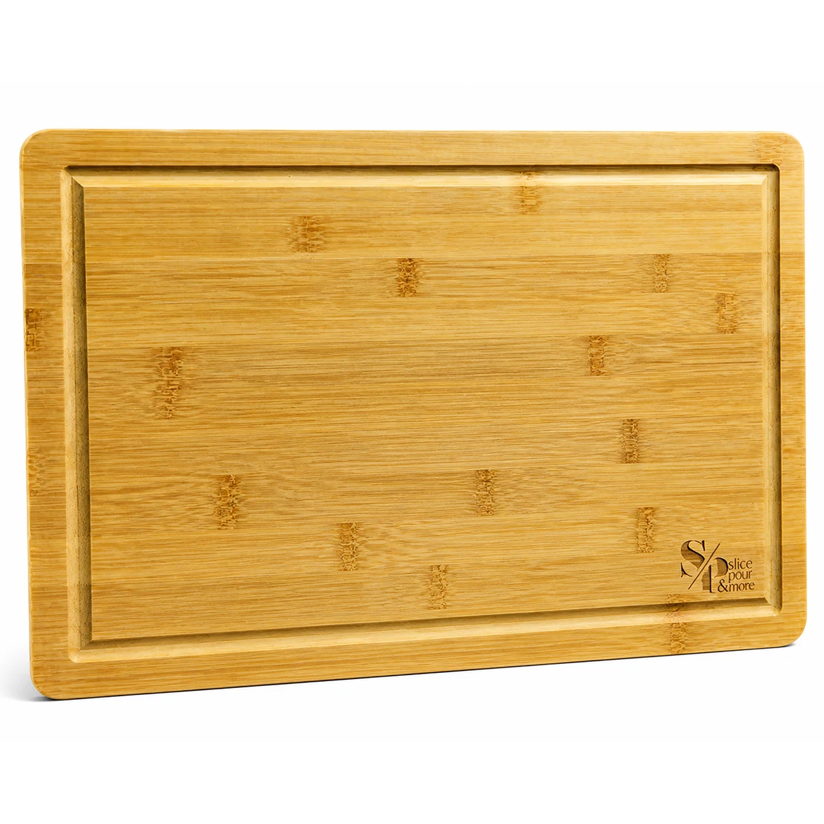 15" x 10" Large Bamboo Cayman Cutting Board 1