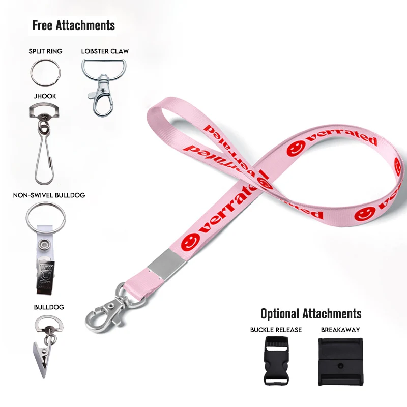 3/8" FLAT POLYESTER LANYARD 1