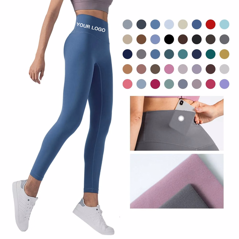 Stretch Yoga Leggings with Side Pockets