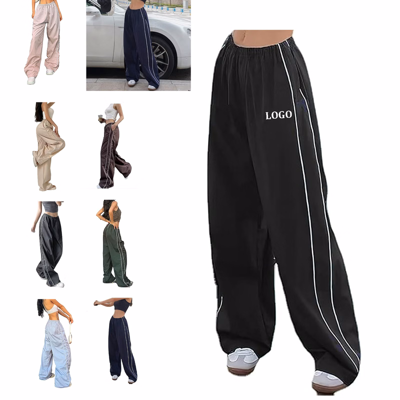 Women's Baggy Y2K Parachute Track Pants