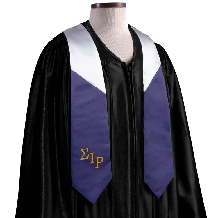5" x 72" Custom Wet Dyed Polyester Graduation Sash / Stole 1