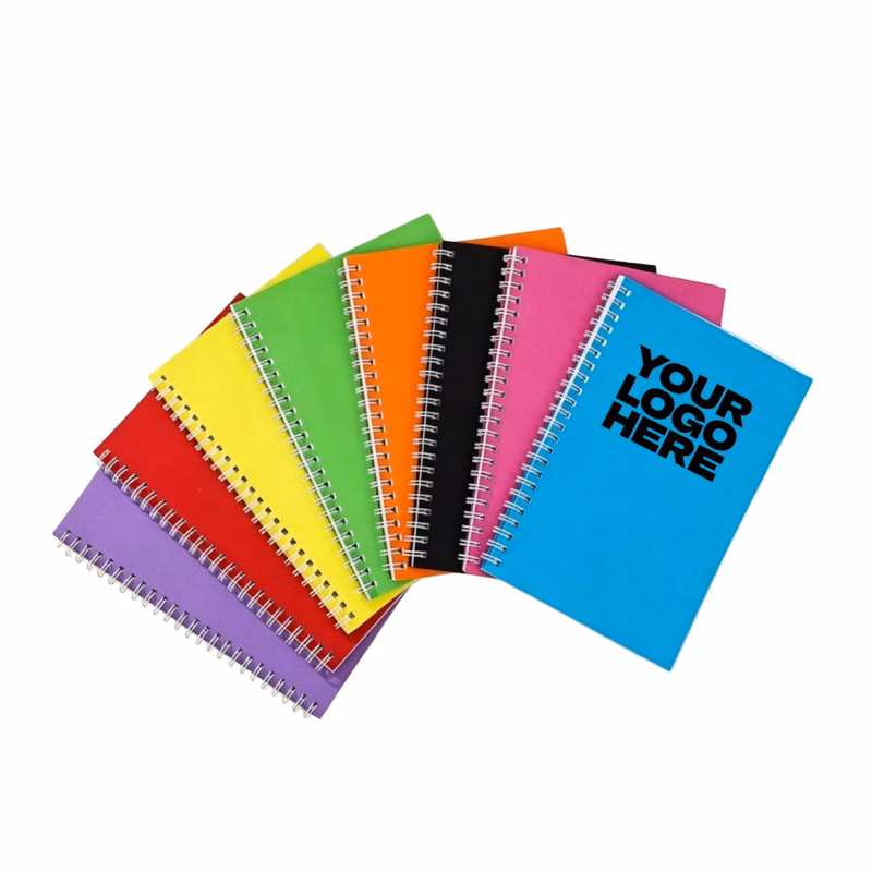 MOQ 10 A5 Colored Cardboard Cover Spiral Notebook