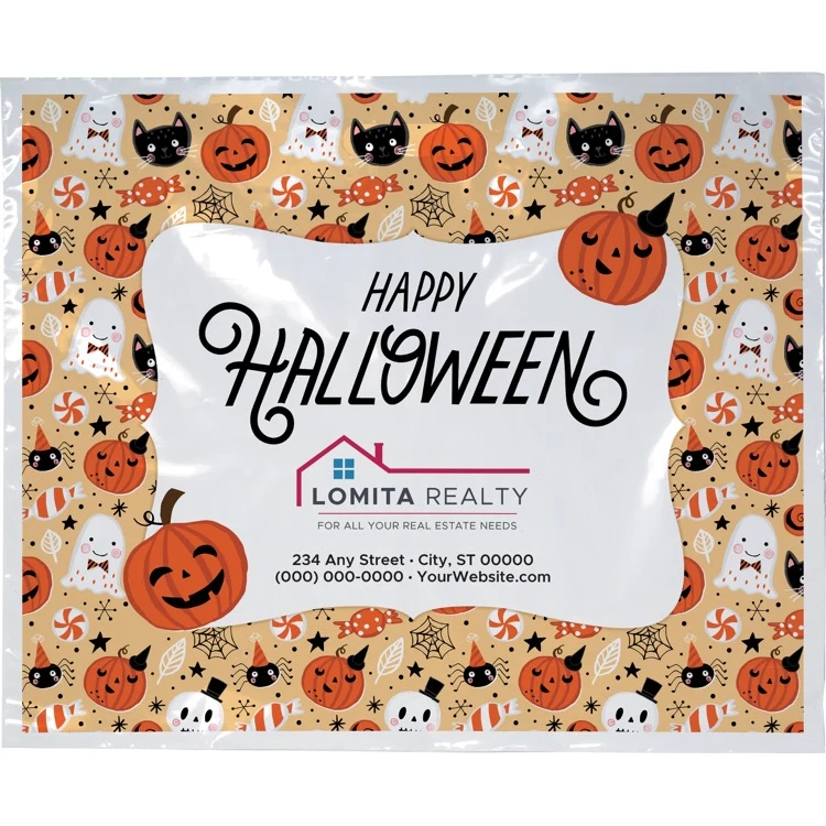 Halloween Scatter Design 3 Plastic Bag (18" x 15") 1