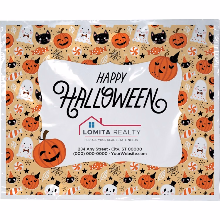 Halloween Scatter Design 3 Plastic Bag (18" x 15")
