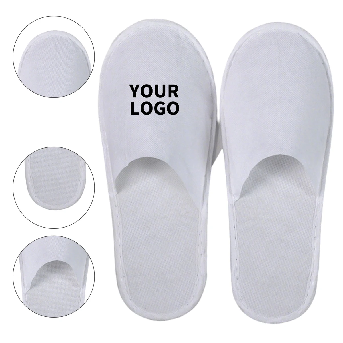 Full Color Spa Guest Slipper 11" x 4.5" 1